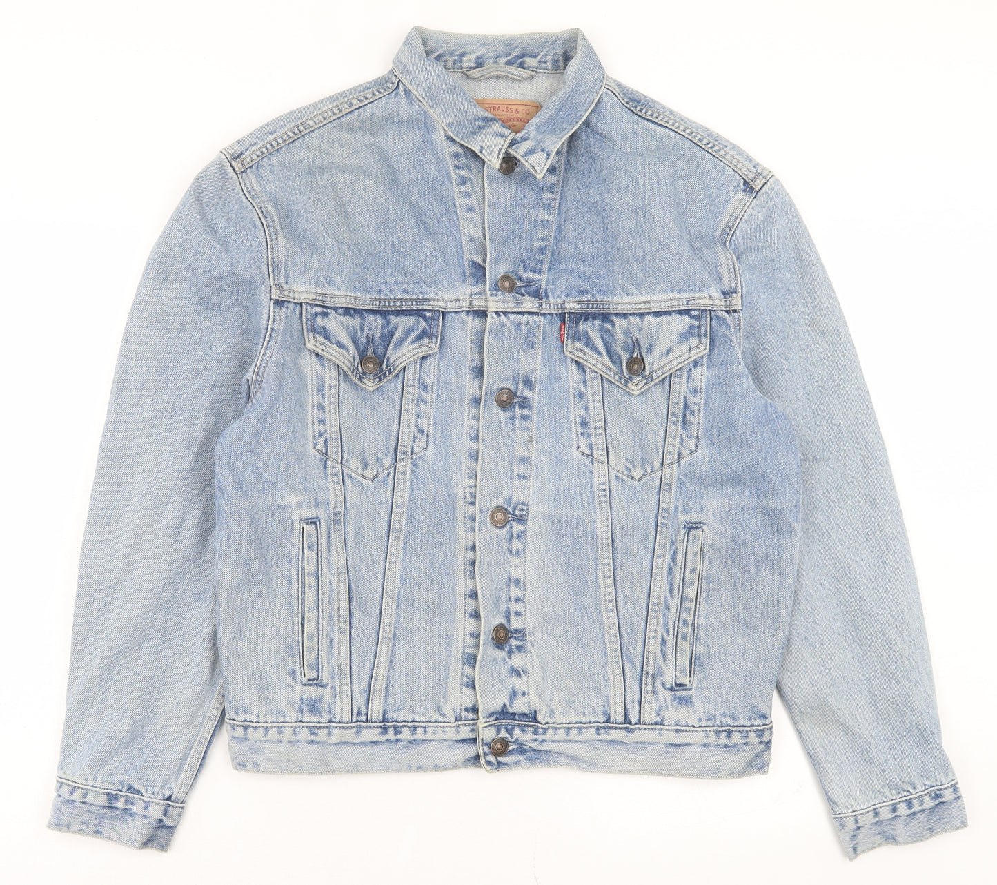Signature by Levi Strauss & Co. Mens Blue Jacket Size L Button