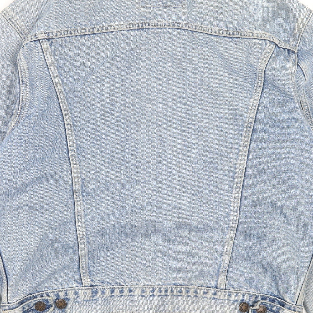 Signature by Levi Strauss & Co. Mens Blue Jacket Size L Button