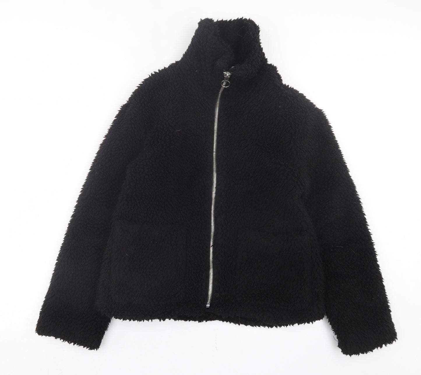Topshop Womens Black Jacket Size S Zip