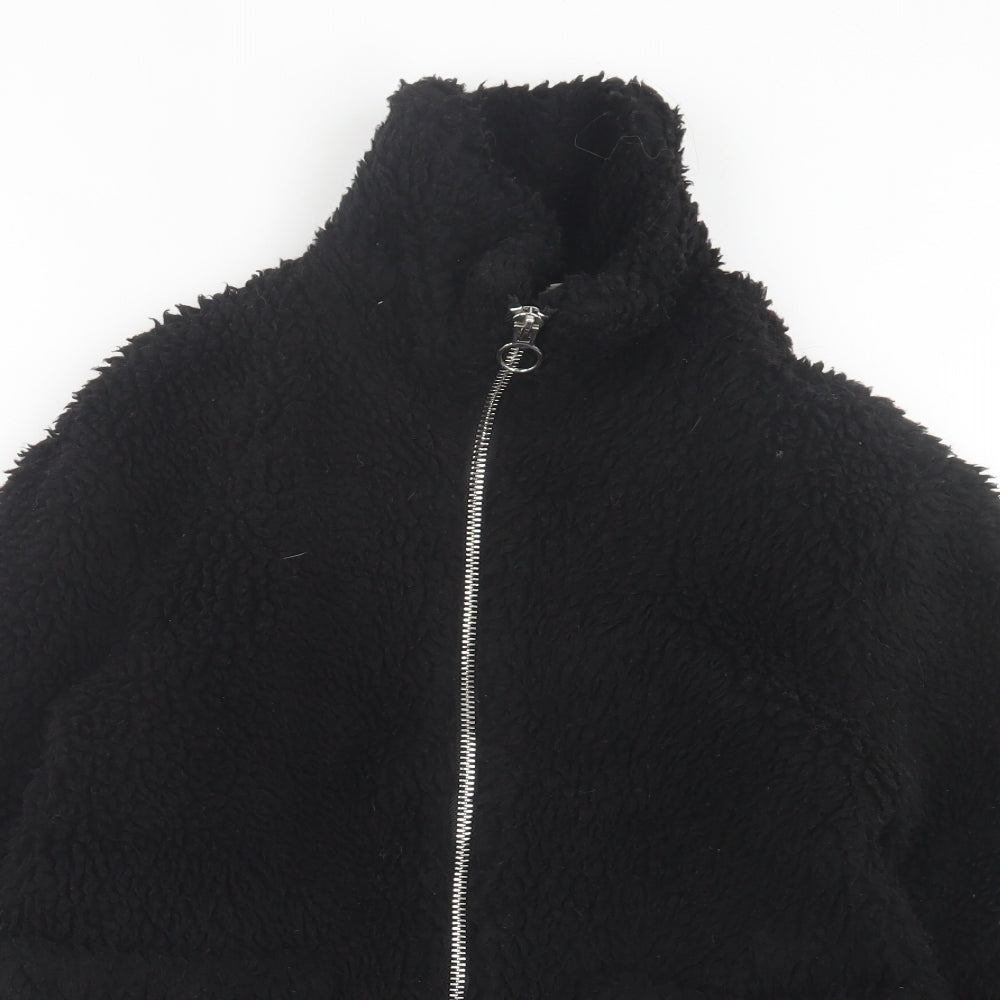 Topshop Womens Black Jacket Size S Zip