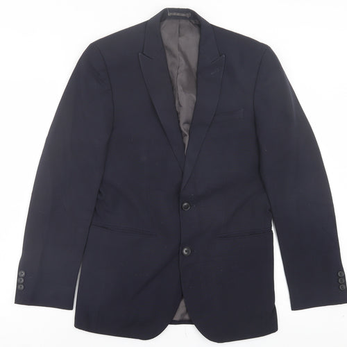 NEXT Mens Blue Polyester Jacket Suit Jacket Size 36