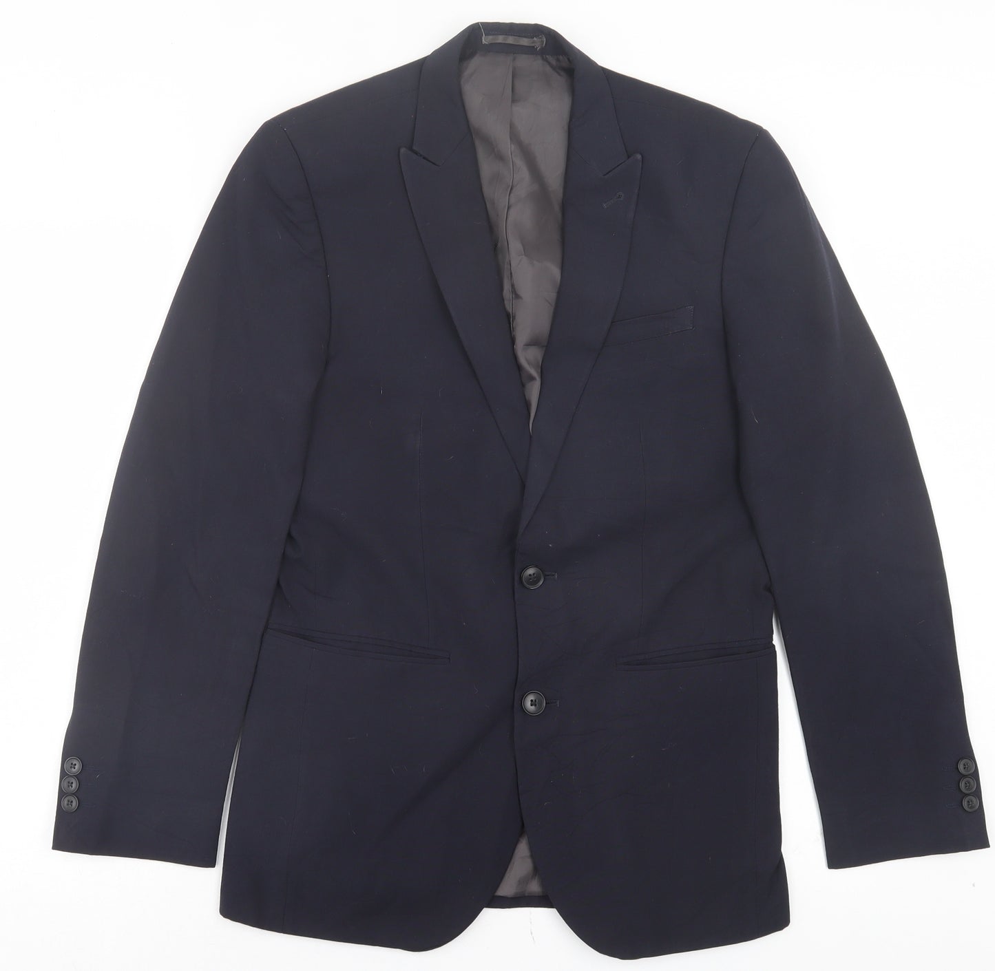 NEXT Mens Blue Polyester Jacket Suit Jacket Size 36