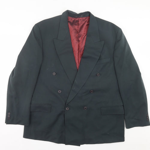 River Island Mens Green Polyester Jacket Suit Jacket Size 44