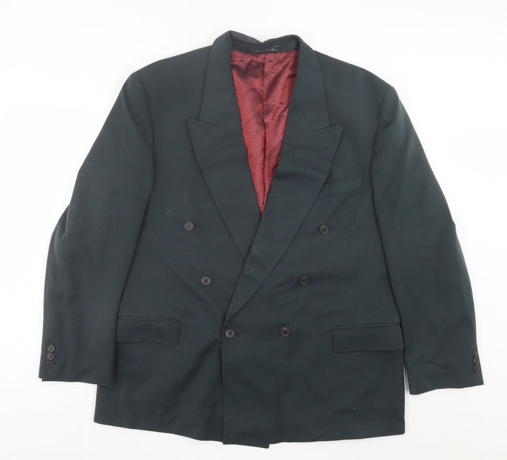 River Island Mens Green Polyester Jacket Suit Jacket Size 44