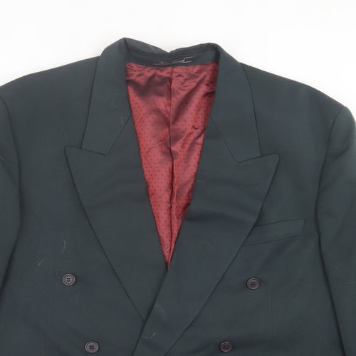 River Island Mens Green Polyester Jacket Suit Jacket Size 44