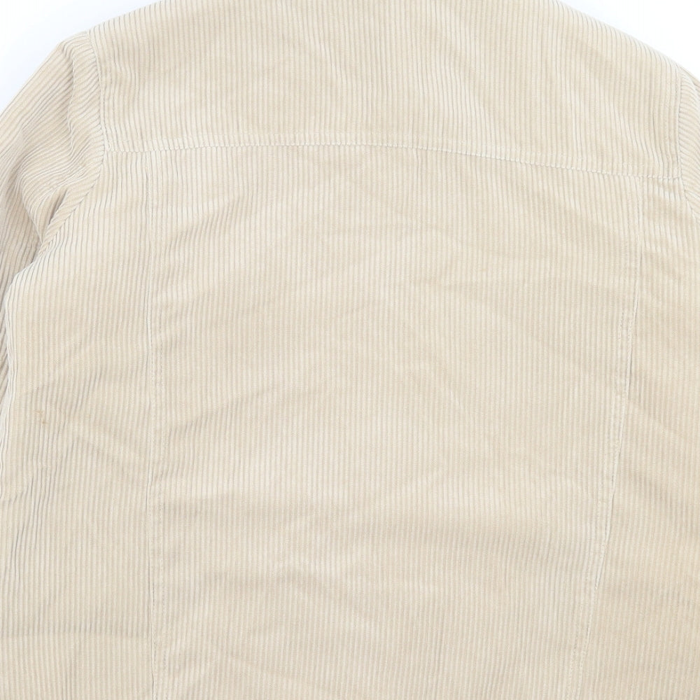 Coffee Shop New York Womens Beige Jacket Size M Button