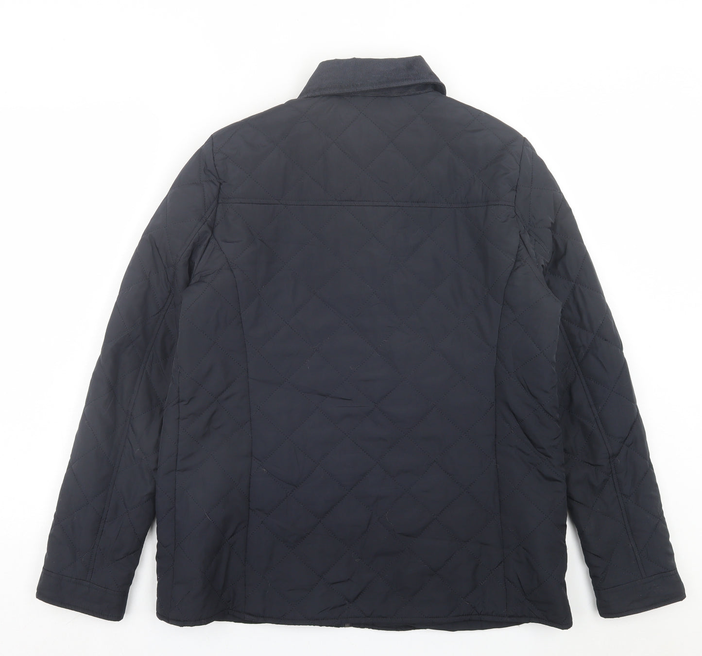 Dorothy Perkins Womens Blue Quilted Jacket Size 14 Zip
