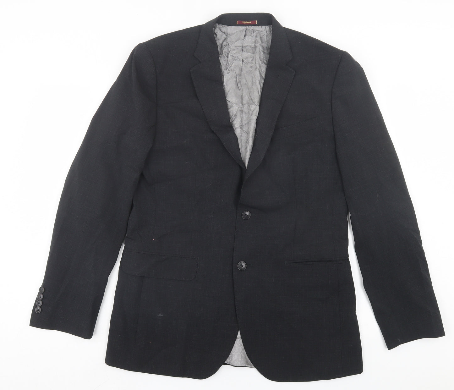 Raymond Mens Grey Wool Jacket Suit Jacket Size 40