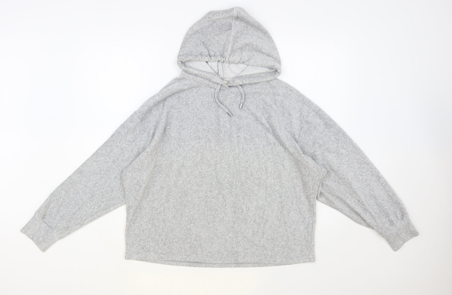 TU Womens Grey Cotton Pullover Hoodie Size 14 Pullover