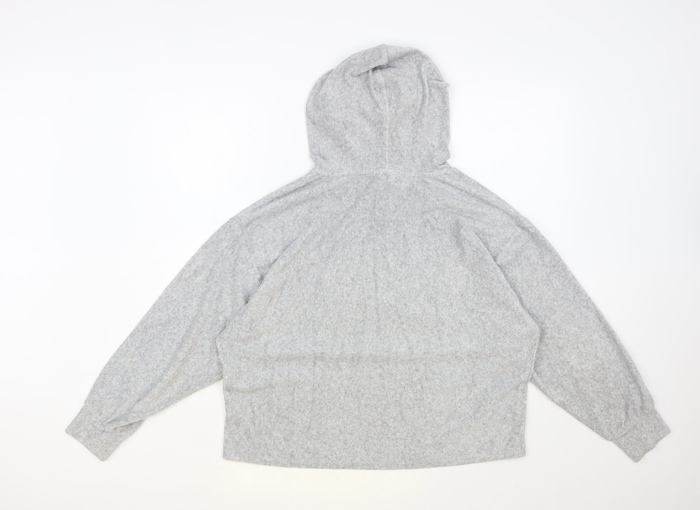 TU Womens Grey Cotton Pullover Hoodie Size 14 Pullover