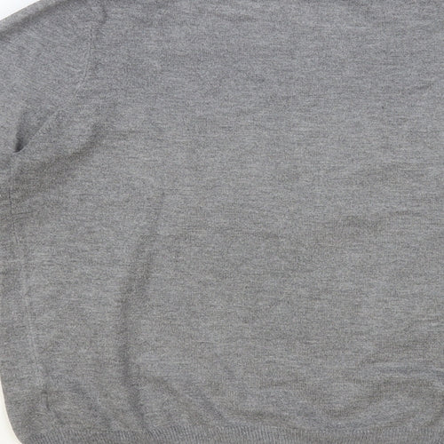 Primark Womens Grey Crew Neck Polyester Pullover Jumper Size 12
