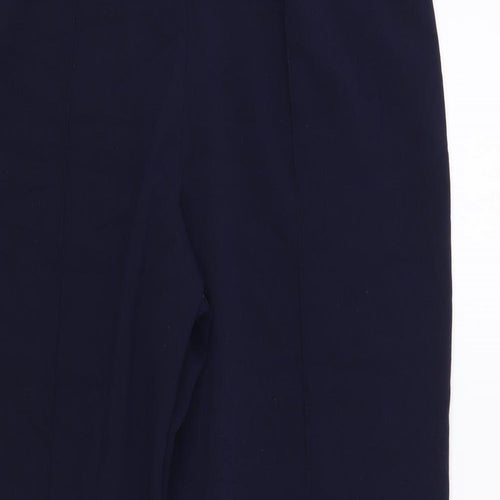 Autonomy Womens Blue Polyester Trousers Size 14 L26 in Regular