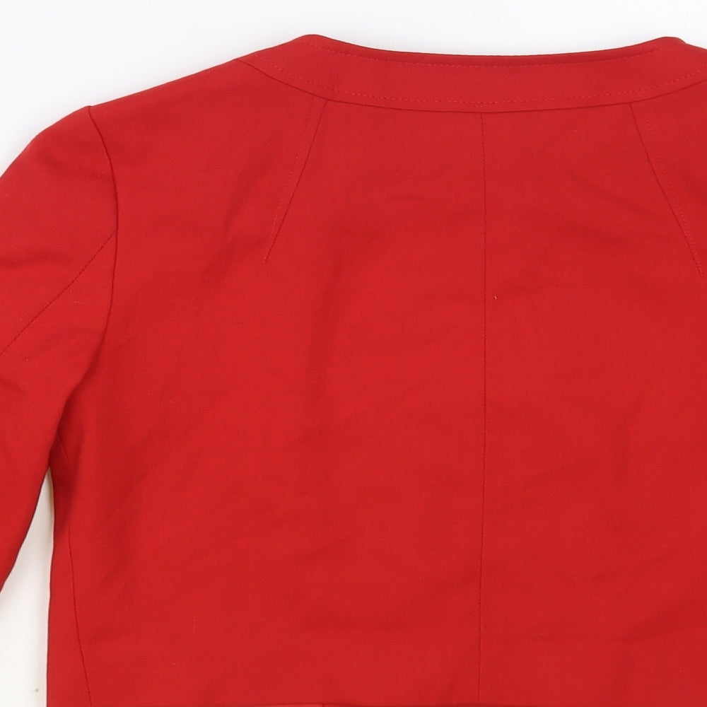 Atmosphere Womens Red Jacket Blazer Size 8 Button