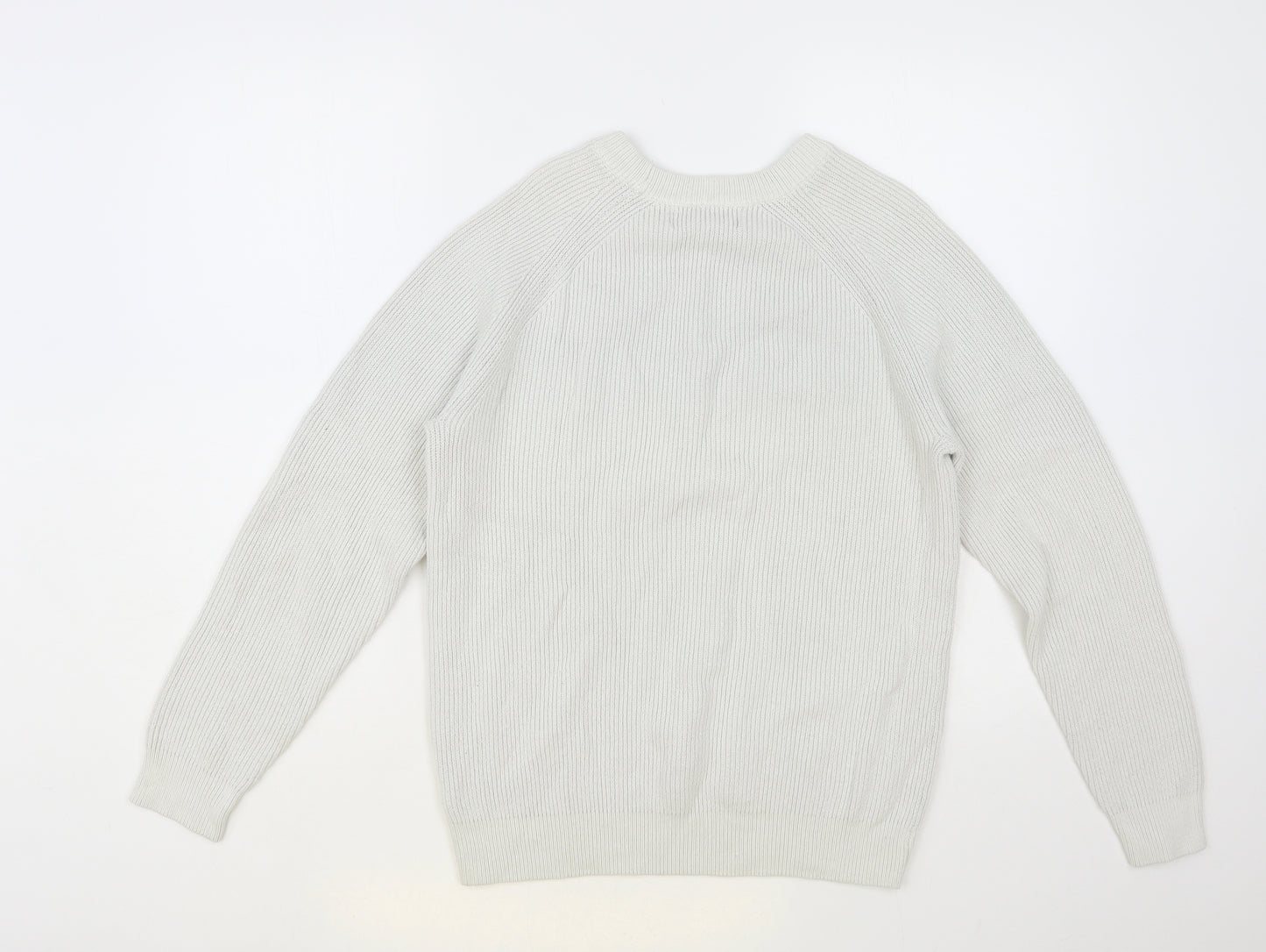 Primark Mens Grey Crew Neck Cotton Pullover Jumper Size S