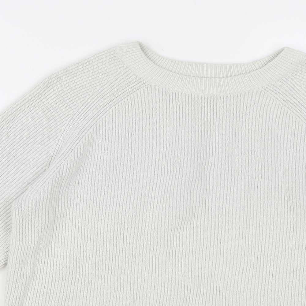 Primark Mens Grey Crew Neck Cotton Pullover Jumper Size S