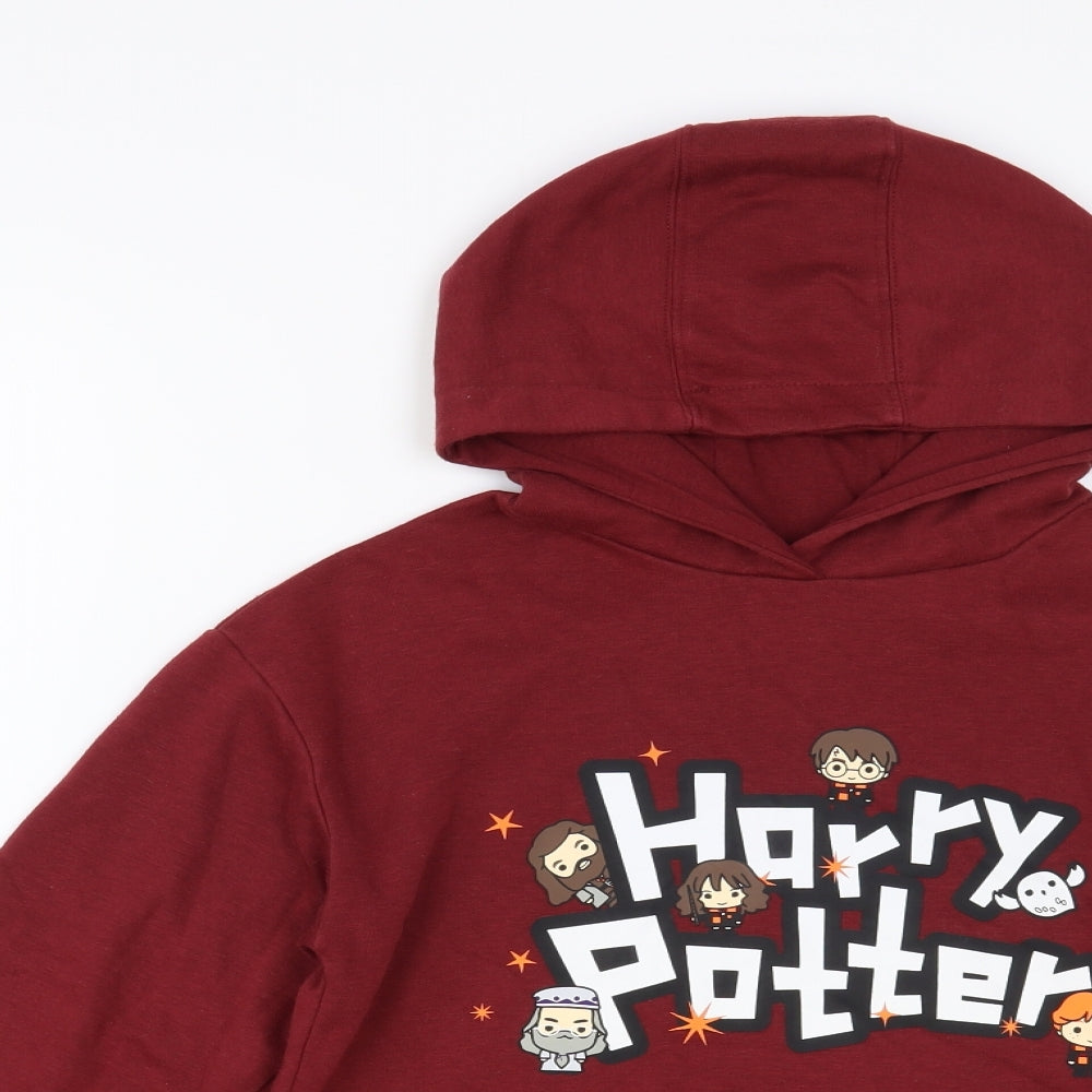 Primark Girls Red Cotton Pullover Hoodie Size 11-12 Years Pullover - Harry Potter