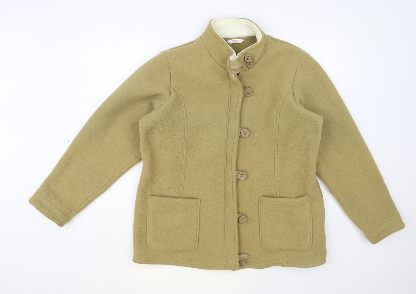 Marks and Spencer Womens Beige Jacket Size 18 Button