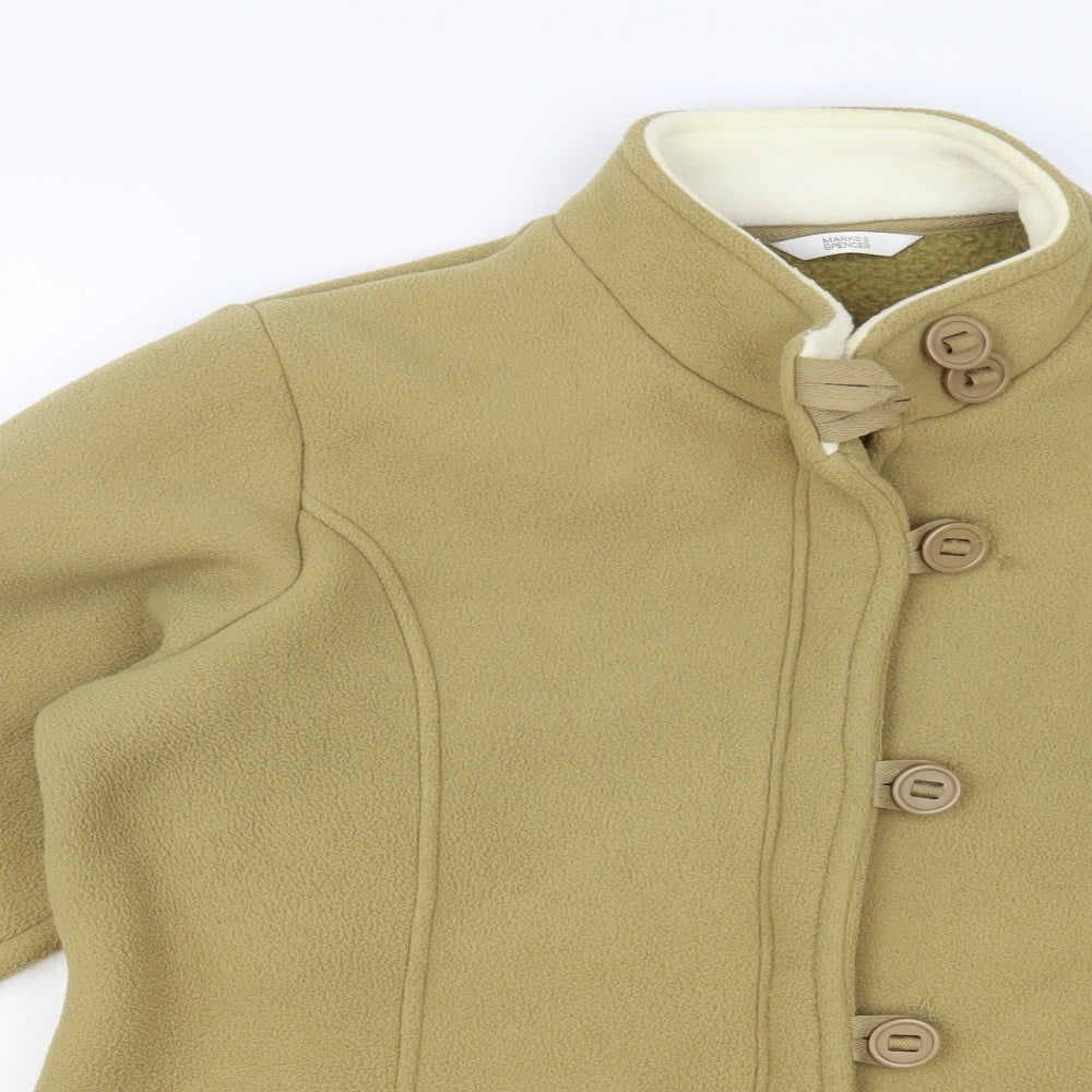 Marks and Spencer Womens Beige Jacket Size 18 Button