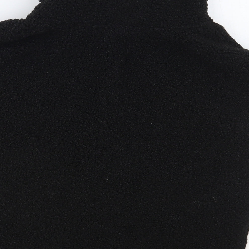 Primark Womens Black Gilet Poncho One Size Zip