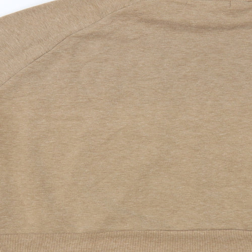 Primark Womens Beige Cotton Pullover Sweatshirt Size 14 Pullover