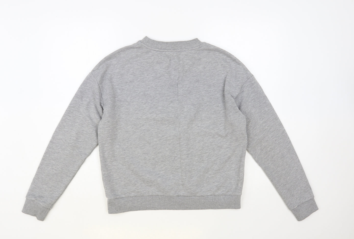 Very Womens Grey Cotton Pullover Sweatshirt Size 10 Pullover