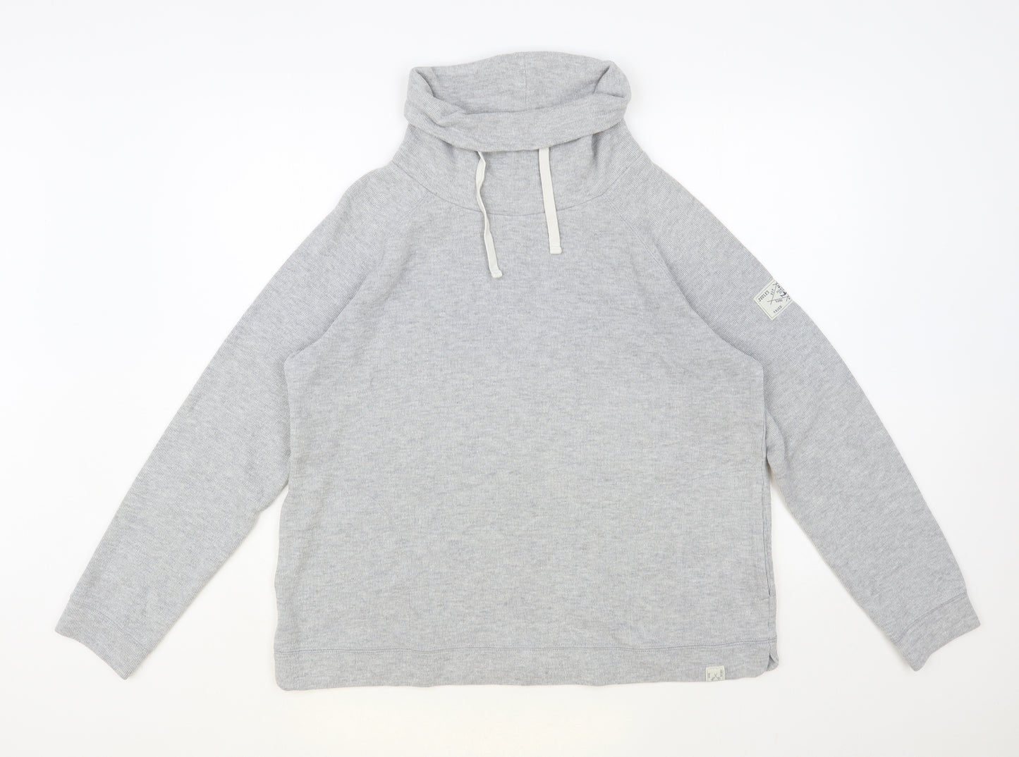 Joules Womens Grey Cotton Pullover Sweatshirt Size 16 Pullover