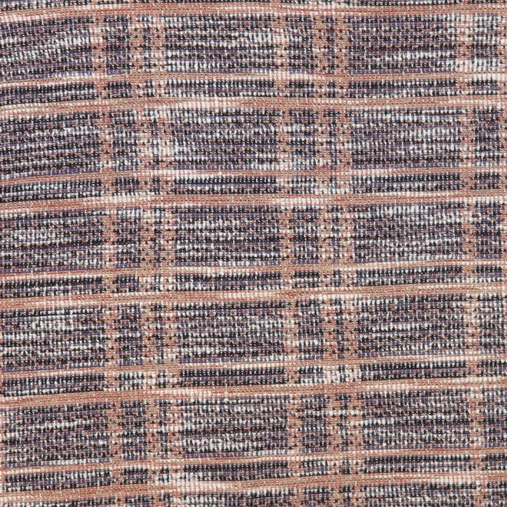 Nutmeg Womens Multicoloured Round Neck Check Polyester Pullover Jumper Size 24
