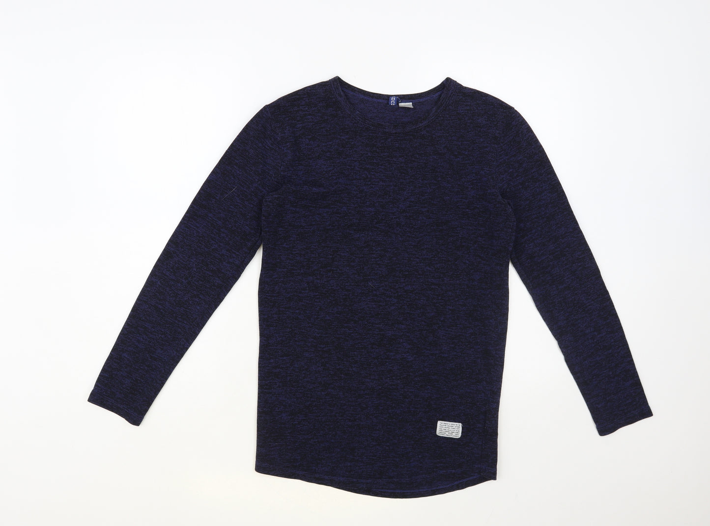 H&M Mens Blue Crew Neck Acrylic Pullover Jumper Size XS