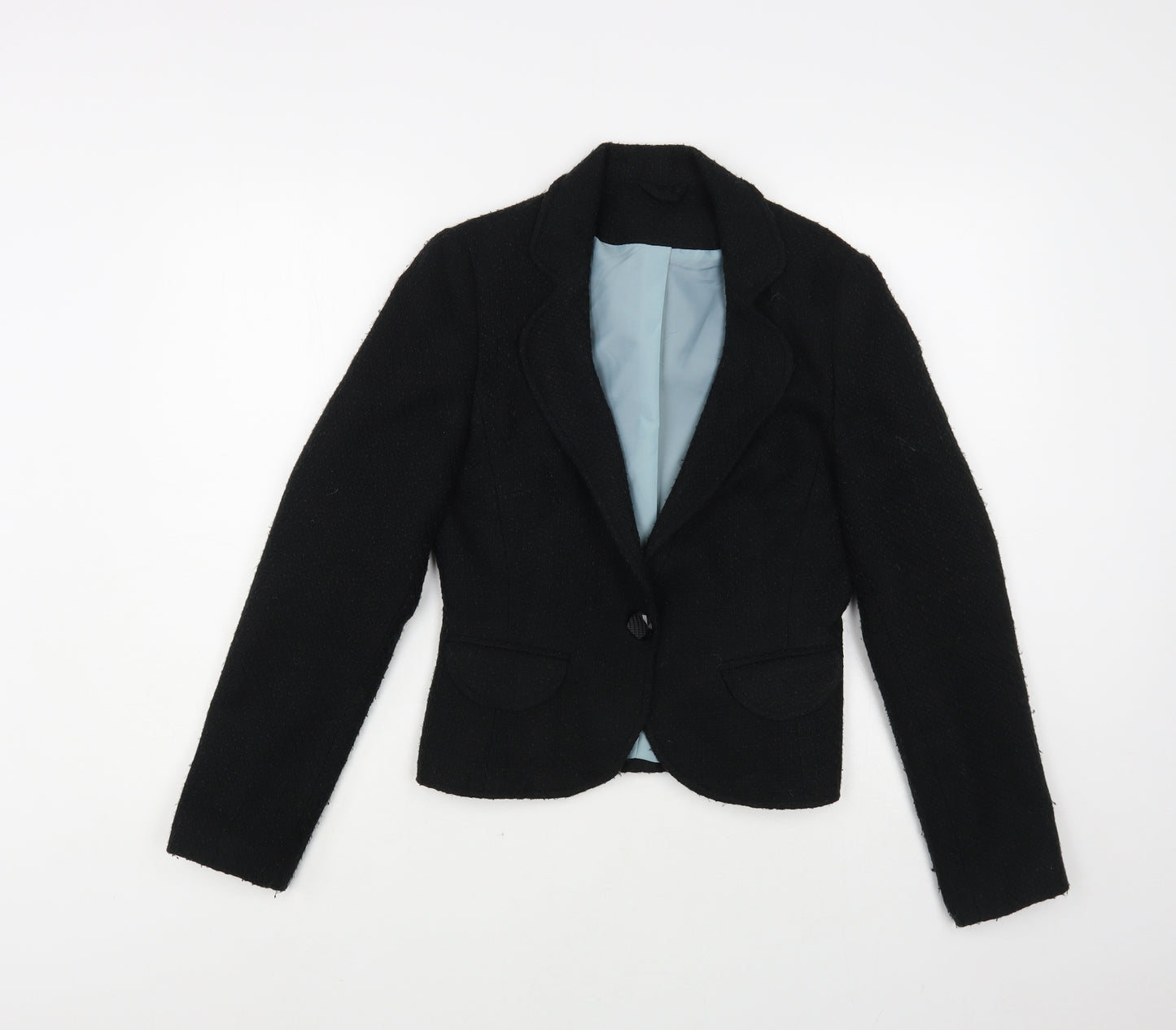 Dorothy Perkins Womens Black Jacket Blazer Size 8 Button