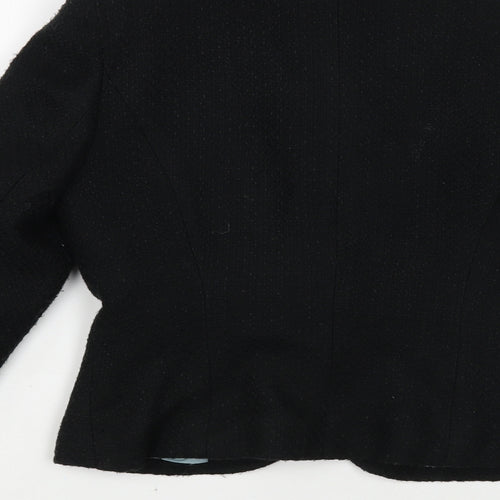 Dorothy Perkins Womens Black Jacket Blazer Size 8 Button