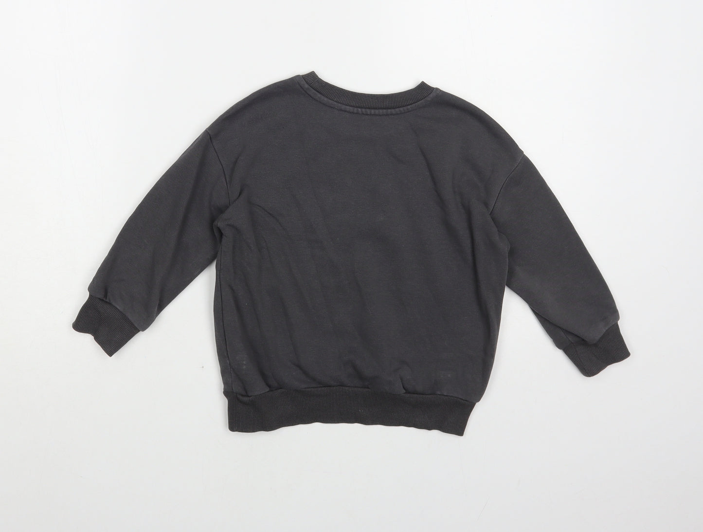 George Boys Grey Cotton Pullover Sweatshirt Size 2-3 Years Pullover - Cute Lion