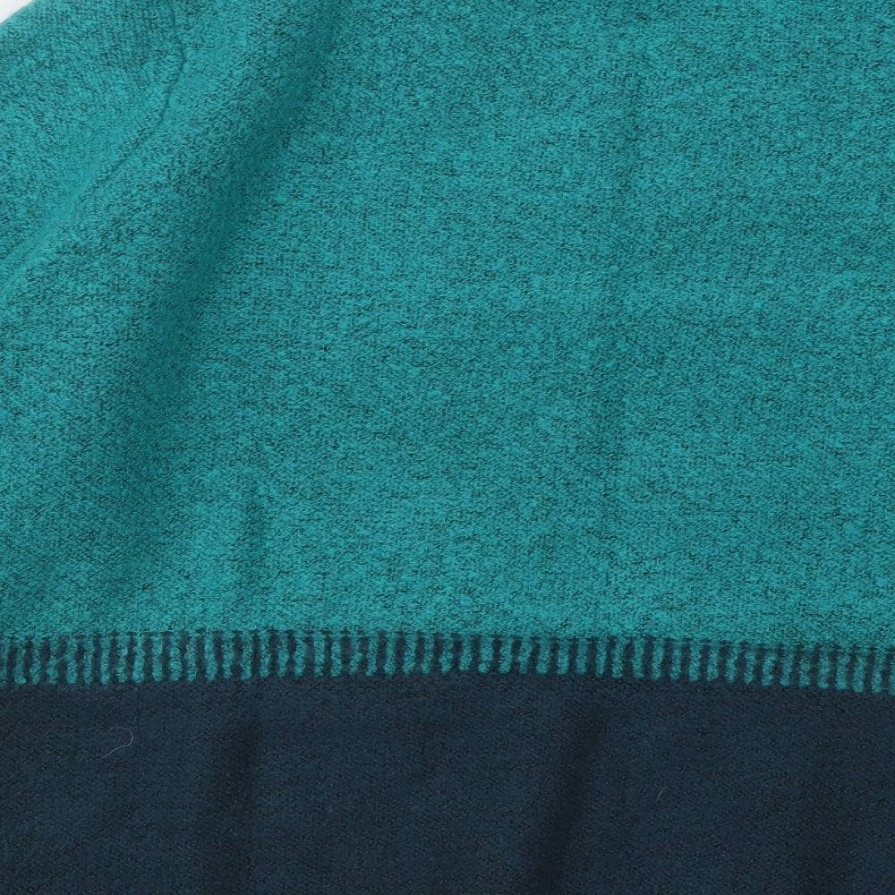 TU Womens Blue Round Neck Acrylic Pullover Jumper Size 14