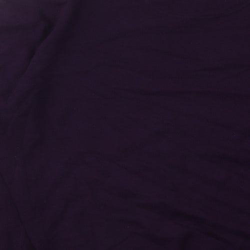 Jeff Banks Mens Purple V-Neck Cotton Pullover Jumper Size M