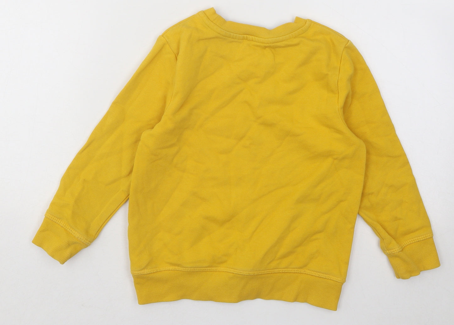 George Boys Yellow Cotton Pullover Sweatshirt Size 4-5 Years Pullover - Little Man