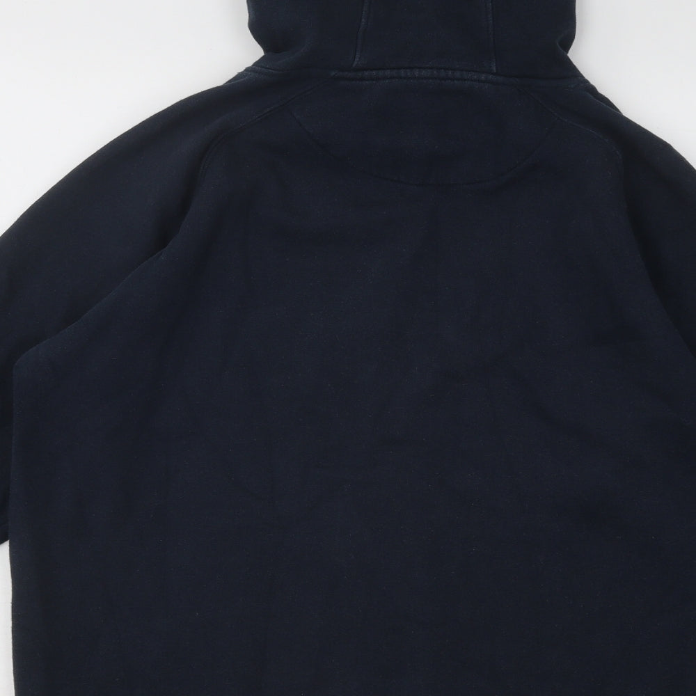 England Rugby Mens Blue Cotton Pullover Hoodie Size M