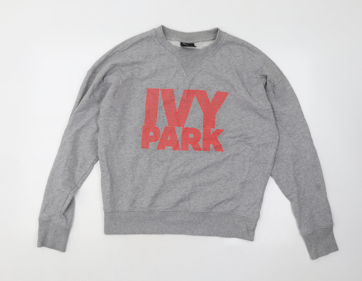 IVY PARK Womens Grey Cotton Pullover Sweatshirt Size S Pullover
