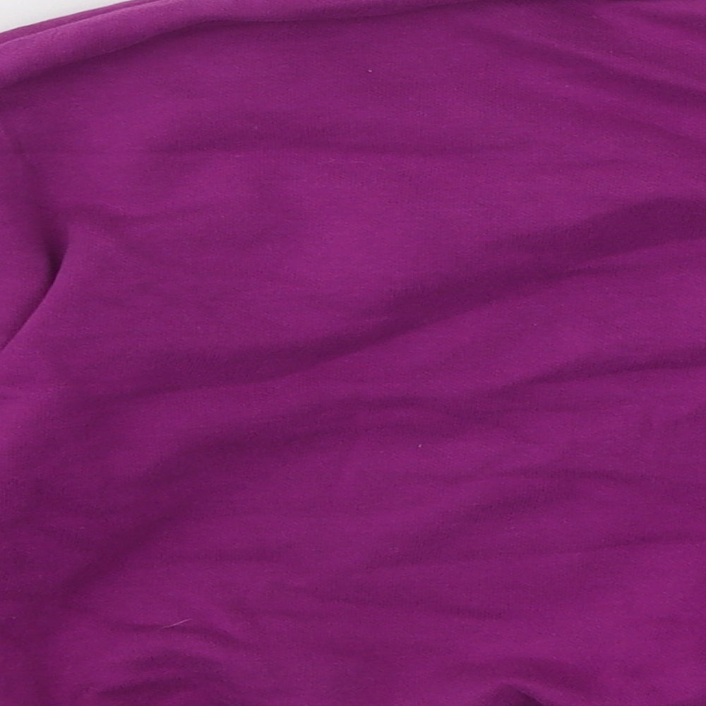 NEXT Girls Purple Cotton Pullover Sweatshirt Size 4-5 Years Pullover - Dinosaur