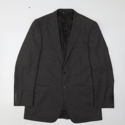 Marks and Spencer Mens Brown Polyester Jacket Suit Jacket Size 40