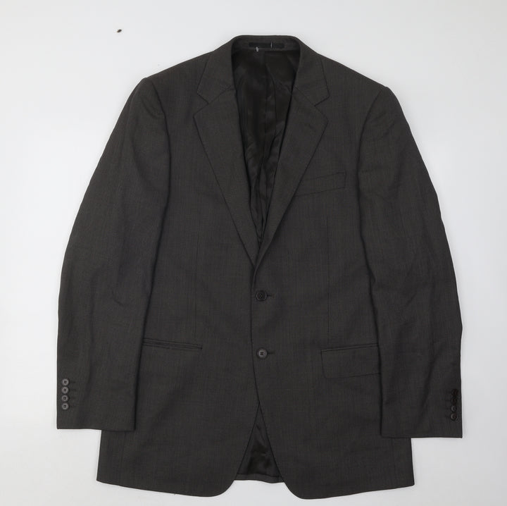 Marks and Spencer Mens Brown Polyester Jacket Suit Jacket Size 40