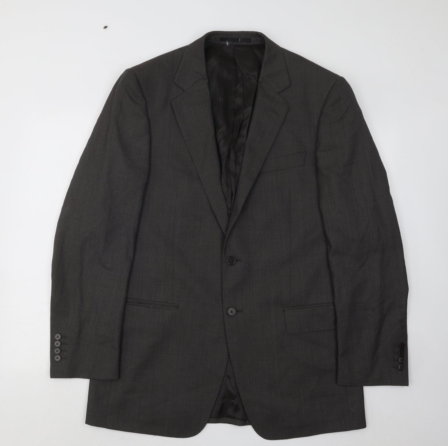 Marks and Spencer Mens Brown Polyester Jacket Suit Jacket Size 40