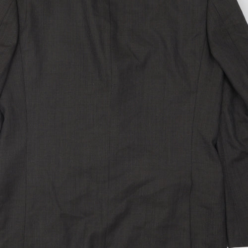Marks and Spencer Mens Brown Polyester Jacket Suit Jacket Size 40