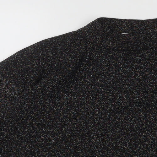 Warehouse Womens Multicoloured Mock Neck Viscose Pullover Jumper Size 8