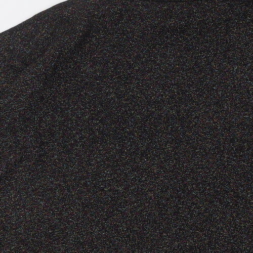 Warehouse Womens Multicoloured Mock Neck Viscose Pullover Jumper Size 8