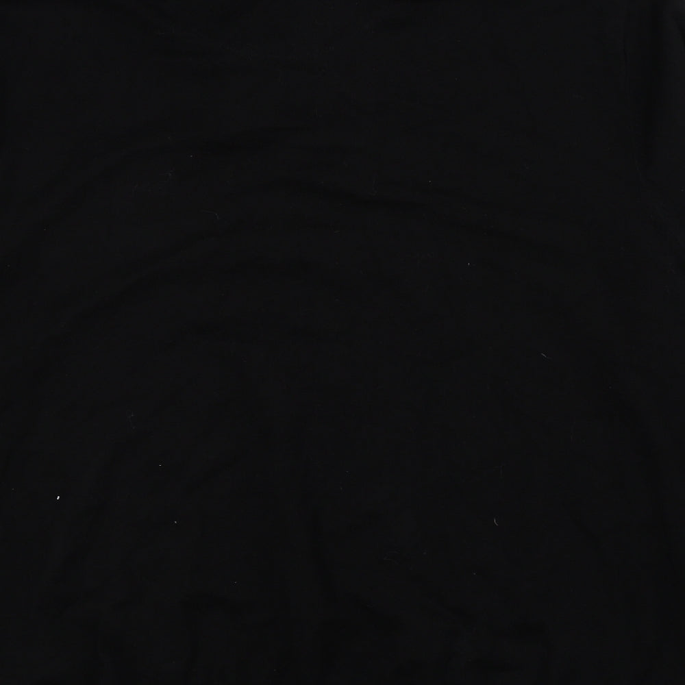 NEXT Mens Black Collared Cotton Pullover Jumper Size XL