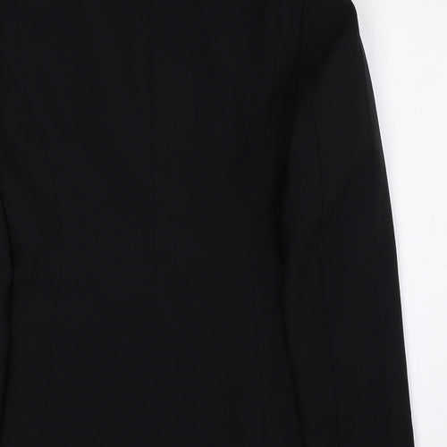 F&F Womens Black Polyester Jacket Blazer Size 12