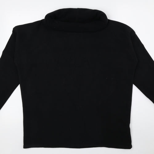 NEXT Womens Black Roll Neck Polyester Pullover Jumper Size M