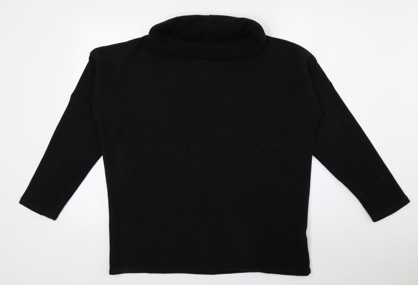 NEXT Womens Black Roll Neck Polyester Pullover Jumper Size M
