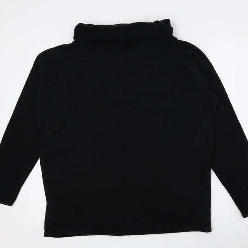 NEXT Womens Black Roll Neck Polyester Pullover Jumper Size M