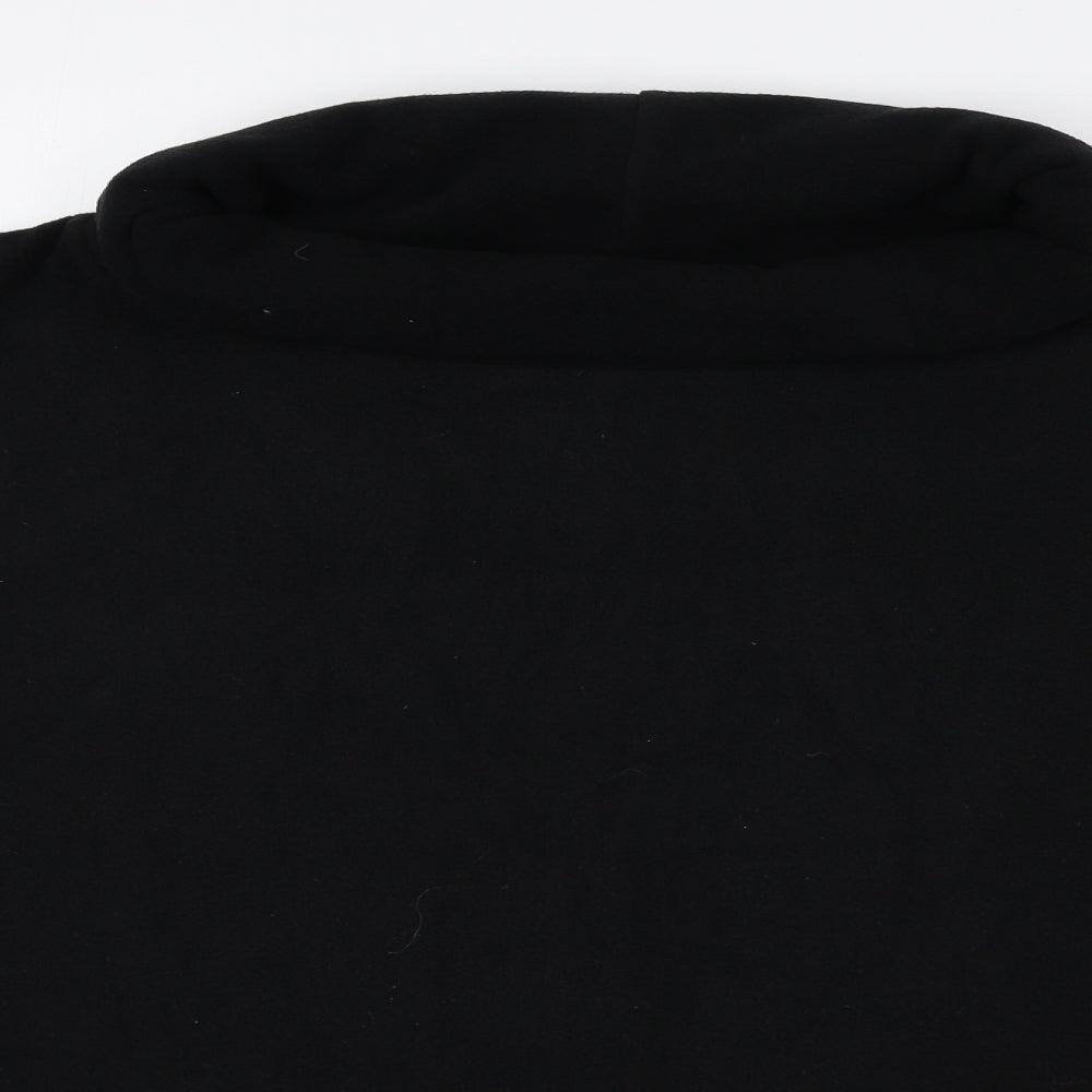 NEXT Womens Black Roll Neck Polyester Pullover Jumper Size M