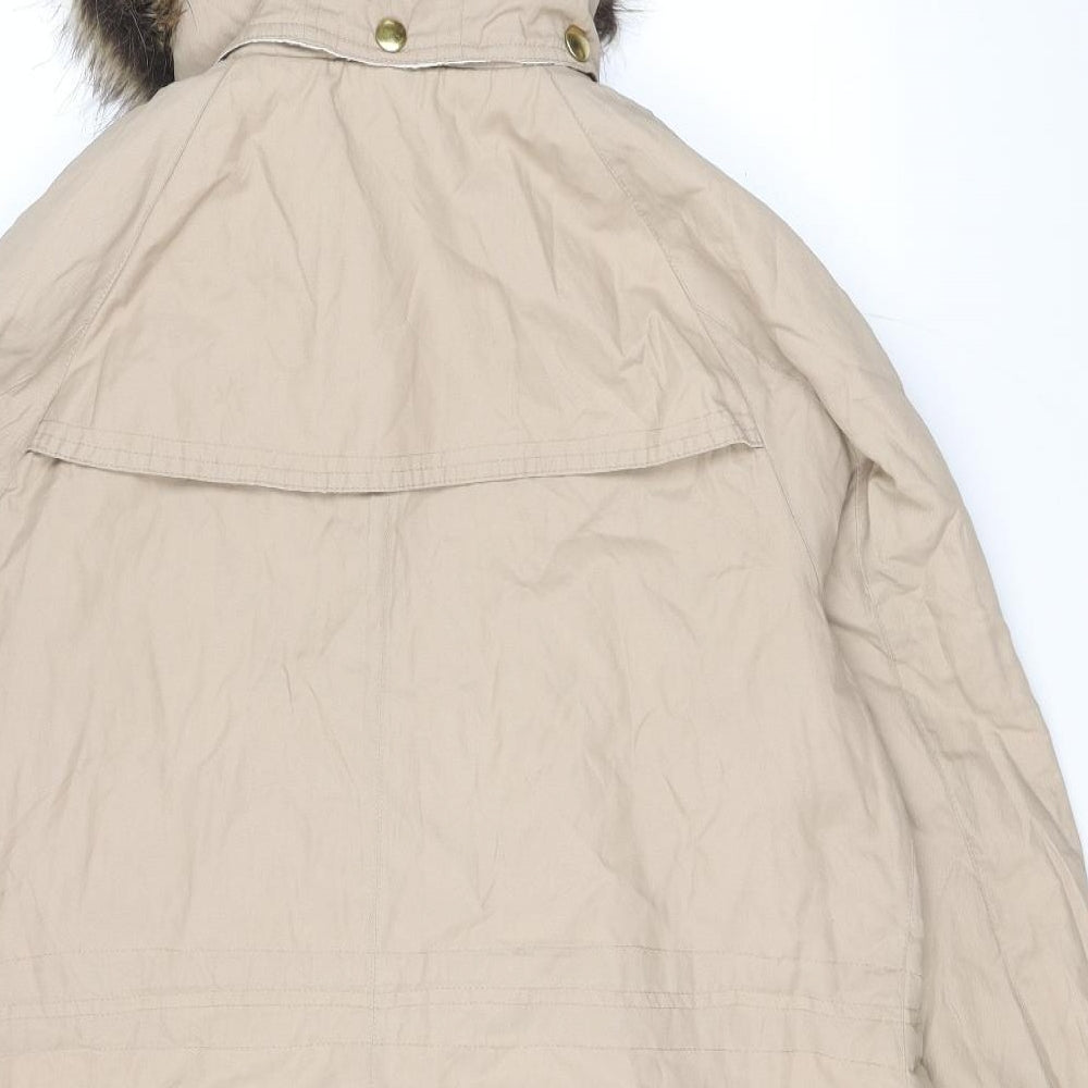 Lakeland Womens Brown Rain Coat Coat Size 18 Zip